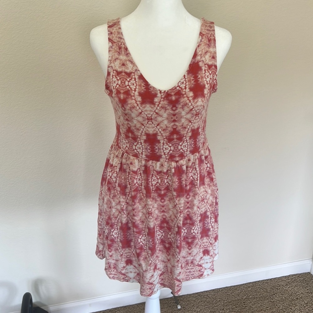 Juniors size large pink Tye dye dress